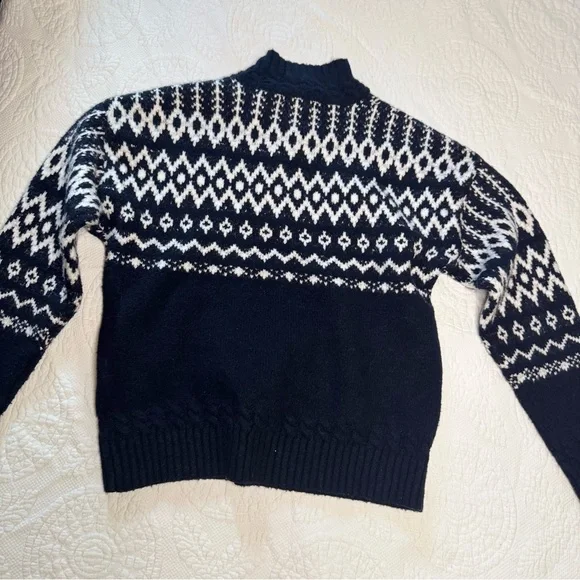 Talbots Black and White Women's Sweater - Picture 4 of 8